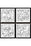 Coloring book - 50 illustrations - Tiny Friends - 3