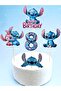 Stitch Cake Decoration and Stitch-Themed 8Th Birthday Concept - Thick Paper Printing
