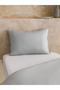 Gray Basic Single Duvet Cover Set - 4