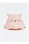 Pink Animal Figured Baby Girl Bucket Hat