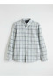 Green Regular Fit Plaid Poplin Men's Shirt - 2
