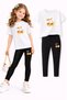 Girl's Leggings and T-Shirt Set/ Mother-Daughter Matching Outfit