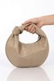 Lona Mink Knot Detailed Mini Handbag