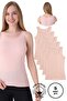 Women's 5-Pack Breathable Jacquard Undershirts 100% Cotton, Ne6172A5