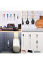 6 Pieces of Adhesive Practical Mop Cleaning Brush Holder Hanging Hanger Attachment Mop Handle Holder S-310 - 5