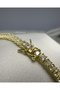 3mm Premium Waterway Casting Necklace - Golden 3mm Tennis Necklace - 3