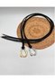 Set of 2 Women's Belt with Silver and Gold Buckle Knot Detail, Jacket Belt, Shirt Belt - 3