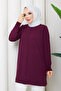 Women's Rayon Mercerized Knitwear Tunic with Middle Seam - 6