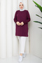 Women's Rayon Mercerized Knitwear Tunic with Middle Seam - 5