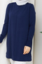 Women's Rayon Mercerized Knitwear Tunic with Middle Seam - 7
