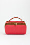 Medium Size Makeup and Organizer Bag with Stylish Textured Fabric and Zipper, Multi-Purpose for Travel & Daily Use