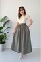 Short Sleeve Belted Poplin Detail Dress - 2