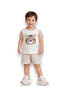 Infant Boys’ 2-Piece Set – Tiger Face Raglan T-Shirt & Striped Shorts