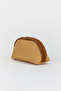 Triangle Makeup and Organizer Bag with Stylish Textured Fabric and Zipper, Multi-Purpose for Travel & Daily Use