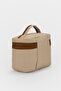 Large Size Makeup and Organizer Bag with Stylish Textured Fabric and Zipper, Multi-Purpose for Travel & Daily Use - 5