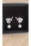Pearl Zircon Stone Stainless Steel Women's Earrings - 2