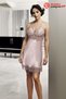 Premium Women's 6 Piece Satin Laced Dressing Gown Nightgown Long Sleeve Shorts Pajama Set Bridal Dowry Set - 3