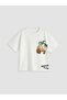 Lcw Baby Ecru Printed Boys' T-Shirt and Shorts 2-Piece Set - 2