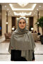 Zebra Patterned Jacquard Scarf – Soft Textured, Non-Slip, Casual and Stylish Hijab Scarf 100 X 100 cm - 5