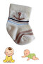Patterned Unisex Baby Combed Cotton Booties Socks 3 Pack - 4