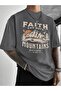 Faith Can Move Printed Men's Oversize T-Shirt