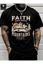 Faith Can Move Printed Men's Oversize T-Shirt