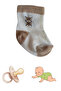 Patterned Unisex Baby Combed Cotton Booties Socks 3 Pack - 2