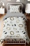 Nordic Forest Patterned Single Baby Kids Bedding Set - 2