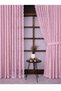 2 Wings Colorful Powder Pink Ivy Pattern Lace-Up Tulle Background Curtain 2 Wings