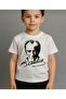 Unisex Crew Neck Cotton Short Sleeve Ataturk Signed White Black Printed T-Shirt - 2