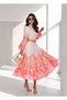 Linen Fabric Model Lace Detailed Dress (Belt Included)-Pink - 4