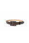 Women's Brown Belt – Minimal Square Buckle - 2