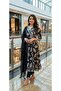 Women’s Rayon Printed Long Kurta Salwar Suit Set 3 Piece – Unstitched Ethnic Dress with Dupatta. - 4
