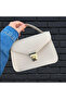 Cream Color Box Handbag - 2