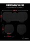 Anti-Sweat Car Cushion Set - Seat Protection Cover - (with Pockets) 3 Pieces - Black-Blue - 5