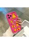 حافظة سيليكون وردية حمراء متوافقة مع هاتف iPhone 16 Pro Max، مقاومة للصدمات وحماية للكاميرا - 3