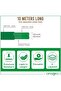 10m Heavy Duty 3-Layer Braided PVC Garden Hose Pipe with 8-Mode Spray Gun Set Kit Green - 2