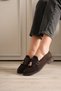 Women's Bitter Brown Beaded Tasseled Daily Short Heeled Shoes Tr30Ms01C - 2