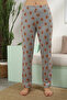 Women's Grimelange Bear Printed Ribbed Pajama Bottoms - 2