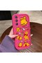 Samsung Galaxy M34 Compatible Pink Red Silicone Case Shockproof Camera Protection - 4