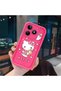 Realme Note 50 Compatible Pink Red Silicone Case Shockproof Camera Protection