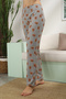 Women's Grimelange Bear Printed Ribbed Pajama Bottoms - 3