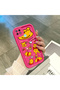 Realme C21 Compatible Pink Red Silicone Case Shockproof Camera Protection - 3