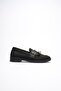 Women's black beaded tassel casual low heel shoes tr30ms01a - 3