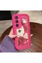 Samsung Galaxy S23 Fe Compatible Pink Red Silicone Case Shockproof Camera Protection - 4