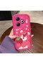 Tecno Spark 20/20C Compatible Pink Red Silicone Case Shockproof Camera Protection - 4