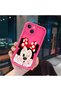 حافظة سيليكون باللون الأحمر الوردي متوافقة مع هاتف iPhone 14 Plus، مقاومة للصدمات وحماية للكاميرا