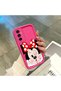Samsung Galaxy M13/M23 Compatible Pink Red Silicone Case Shockproof Camera Protection - 3