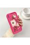 Realme C20/C20A Compatible Pink Red Silicone Case Shockproof Camera Protection - 2