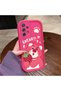 Samsung Galaxy A72 Compatible Pink Red Silicone Case Shockproof Camera Protection - 4